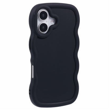 XL Series For iPhone 16 Case TPU Protective Phone Cover Unique Curly Wave Frame