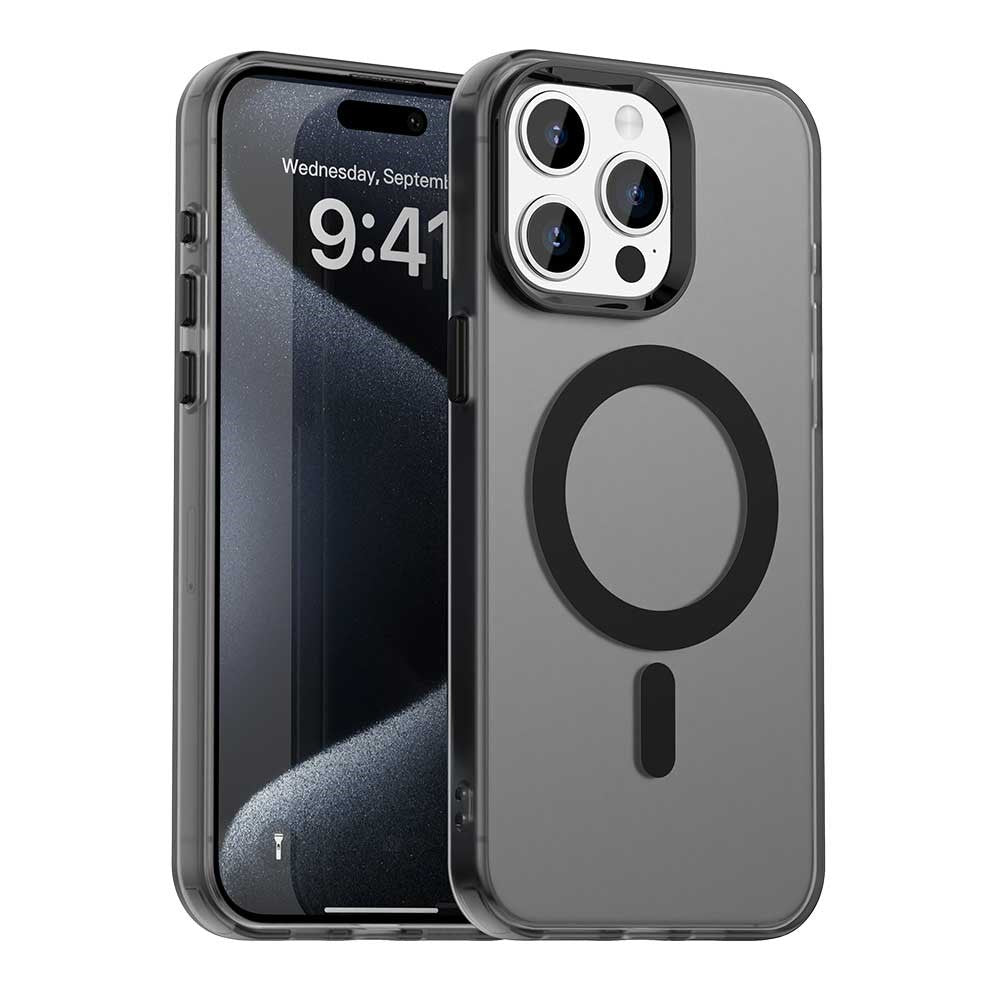 Candy Series For iPhone 15 Pro Case Compatible with MagSafe PC+TPU+PET Anti-Drop Phone Cover