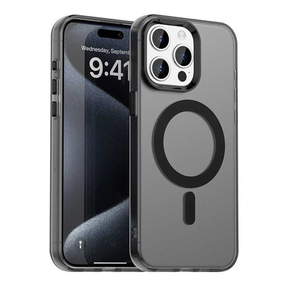 Candy Series For iPhone 15 Pro Case Compatible with MagSafe PC+TPU+PET Anti-Drop Phone Cover