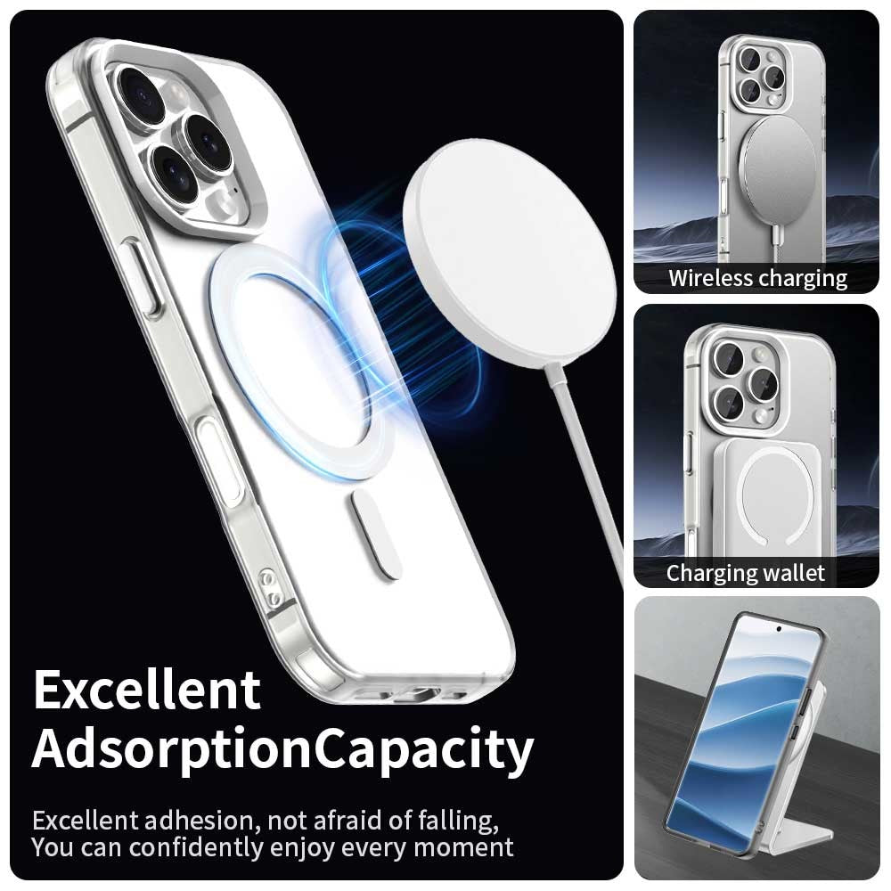 Candy Series For iPhone 16 Pro Max Case Compatible with MagSafe PC+TPU+PET Anti-Drop Phone Cover