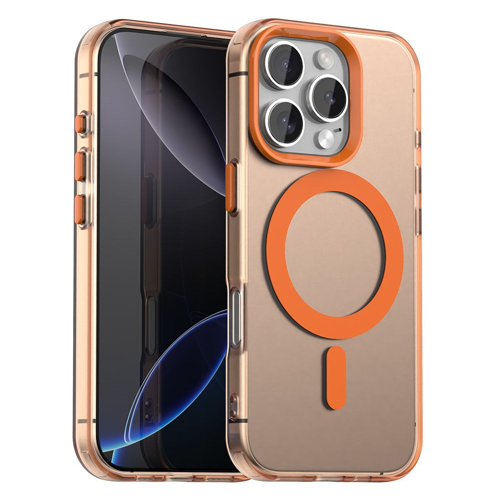 Candy Series For iPhone 16 Pro Max Case Compatible with MagSafe PC+TPU+PET Anti-Drop Phone Cover