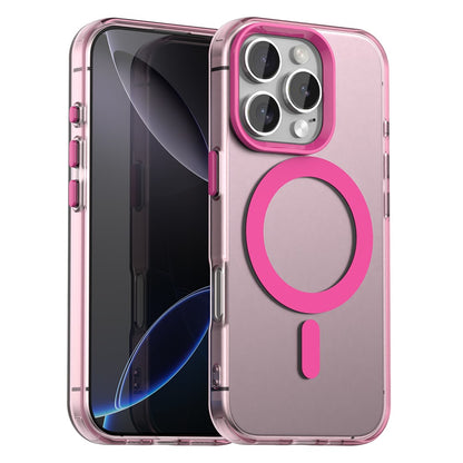 Candy Series For iPhone 16 Pro Max Case Compatible with MagSafe PC+TPU+PET Anti-Drop Phone Cover