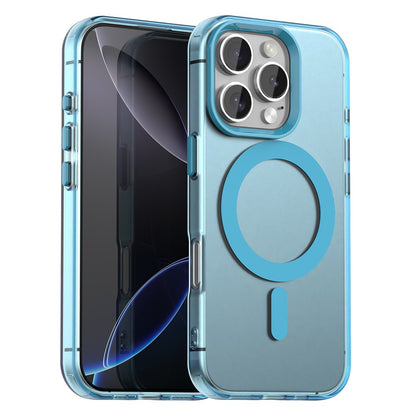 Candy Series For iPhone 16 Pro Max Case Compatible with MagSafe PC+TPU+PET Anti-Drop Phone Cover