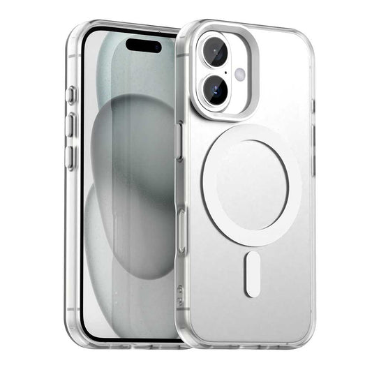 Candy Series For iPhone 16 Case Compatible with MagSafe PC+TPU+PET Anti-Drop Phone Cover