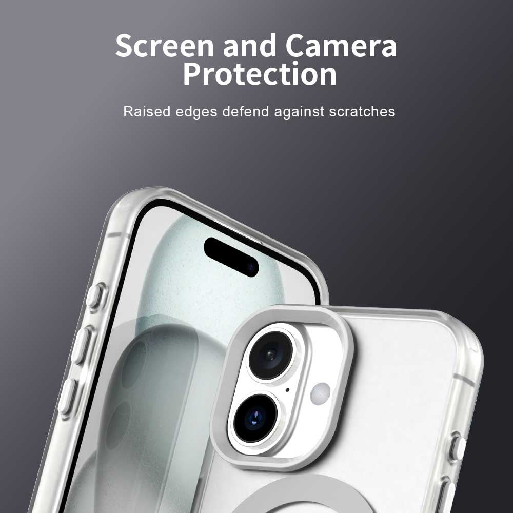 Candy Series For iPhone 16 Case Compatible with MagSafe PC+TPU+PET Anti-Drop Phone Cover