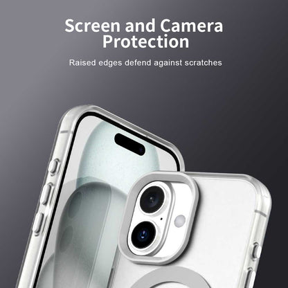 Candy Series For iPhone 16 Case Compatible with MagSafe PC+TPU+PET Anti-Drop Phone Cover