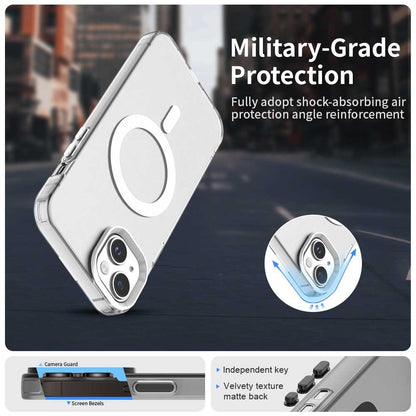 Candy Series For iPhone 14  /  13 Case Compatible with MagSafe PC+TPU+PET Anti-Drop Phone Cover