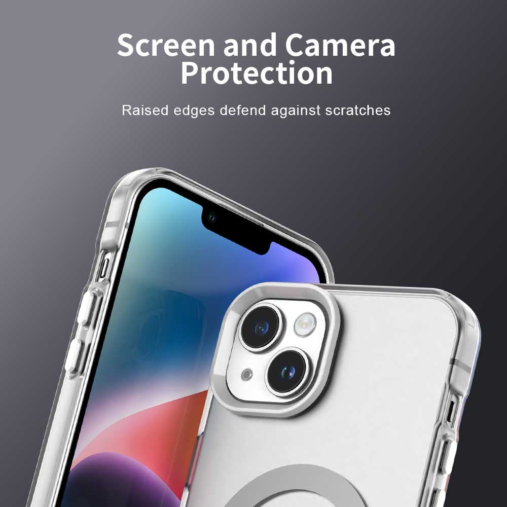Candy Series For iPhone 14  /  13 Case Compatible with MagSafe PC+TPU+PET Anti-Drop Phone Cover