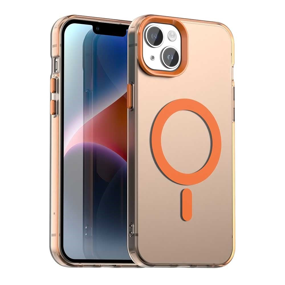 Candy Series For iPhone 14  /  13 Case Compatible with MagSafe PC+TPU+PET Anti-Drop Phone Cover