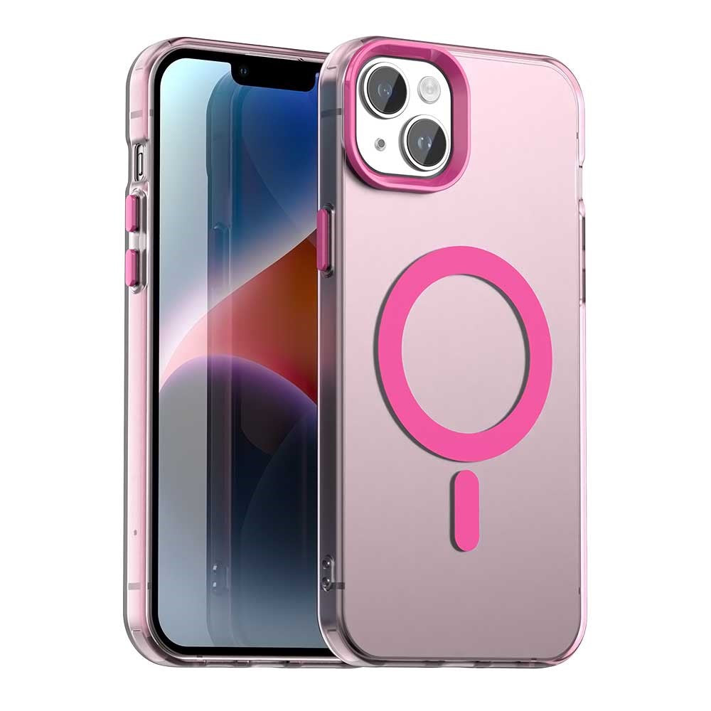 Candy Series For iPhone 14  /  13 Case Compatible with MagSafe PC+TPU+PET Anti-Drop Phone Cover