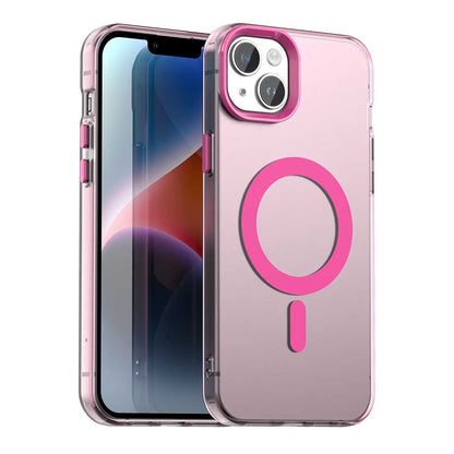 Candy Series For iPhone 14  /  13 Case Compatible with MagSafe PC+TPU+PET Anti-Drop Phone Cover