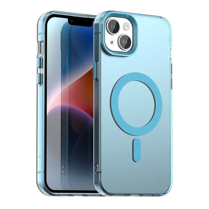 Candy Series For iPhone 14  /  13 Case Compatible with MagSafe PC+TPU+PET Anti-Drop Phone Cover