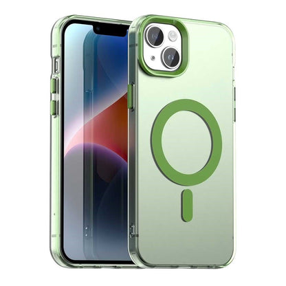 Candy Series For iPhone 14  /  13 Case Compatible with MagSafe PC+TPU+PET Anti-Drop Phone Cover