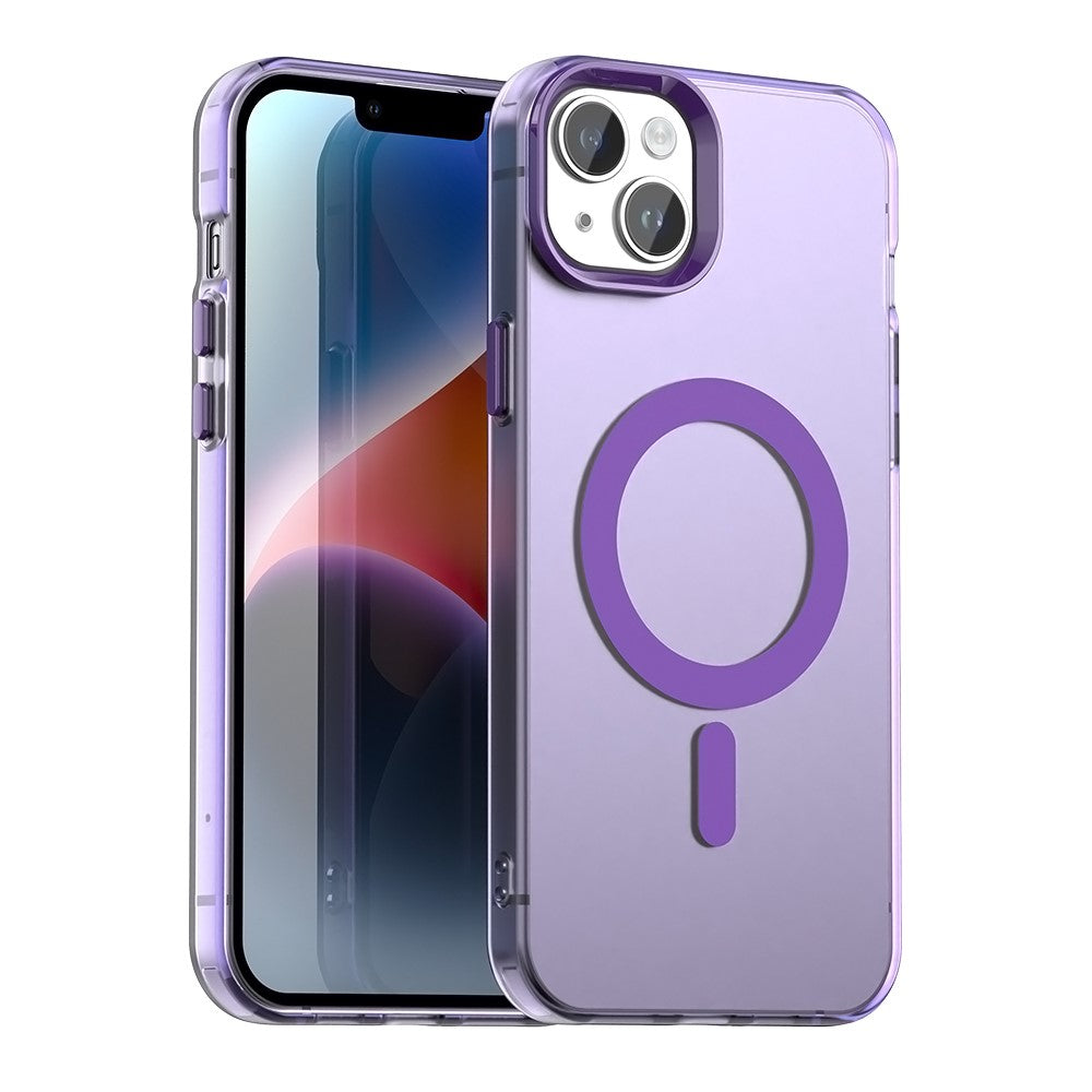 Candy Series For iPhone 14  /  13 Case Compatible with MagSafe PC+TPU+PET Anti-Drop Phone Cover