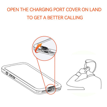 REDPEPPER D-UP Series For iPhone 16 Pro Case IP68 Waterproof Clear Back Panel Phone Cover Compatible with MagSafe