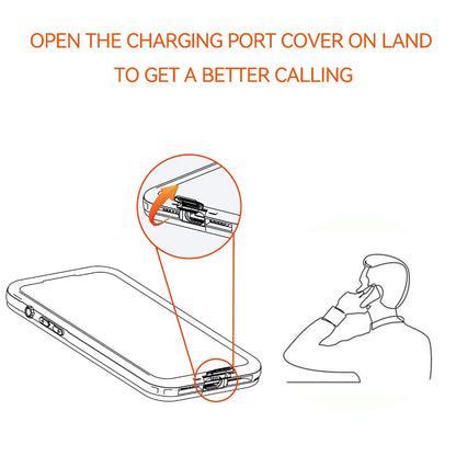 REDPEPPER D-UP Series For iPhone 16 Case IP68 Waterproof Clear Back Panel Phone Cover Compatible with MagSafe