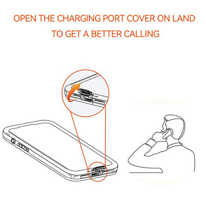 REDPEPPER D-UP Series For iPhone 16 Pro Max Case IP68 Waterproof Clear Back Panel Phone Cover Compatible with MagSafe