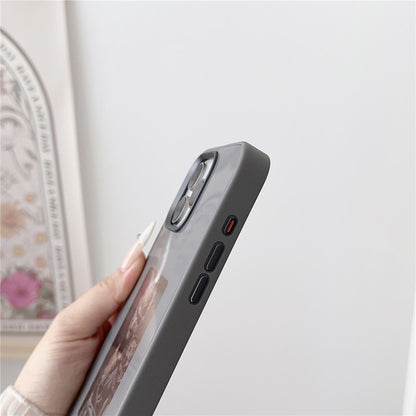 For iPhone 16 Pro E Ink Phone Cover 4-Color Display Pattern Customized Case