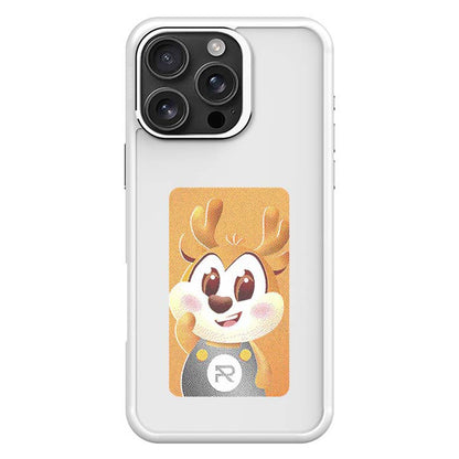 For iPhone 16 Pro Max E Ink Phone Cover 4-Color Display Pattern Customized Case