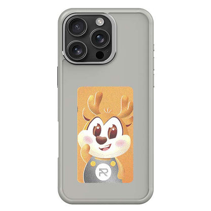 For iPhone 16 Pro Max E Ink Phone Cover 4-Color Display Pattern Customized Case
