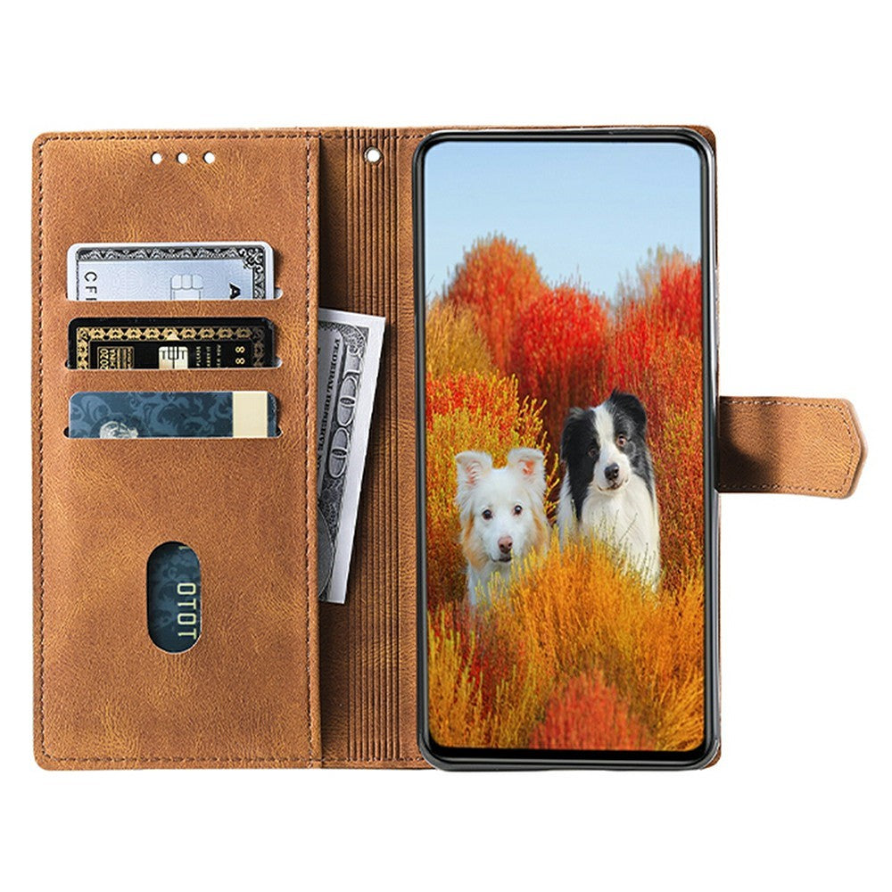 TTUDRCH Style 004 For Samsung Galaxy S25 Ultra Leather Case RFID Blocking Wallet Stand Phone Cover with Strap