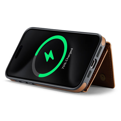 MAGKING K2 Series For iPhone 14 Pro Case Compatible with MagSafe PC+TPU+PU Leather RFID Blocking Phone Cover with Wallet