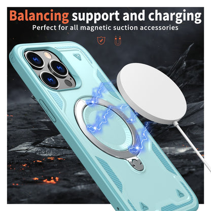 For iPhone 14 Pro Case Compatible with MagSafe Military Protection PC+TPU Kickstand Phone Cover
