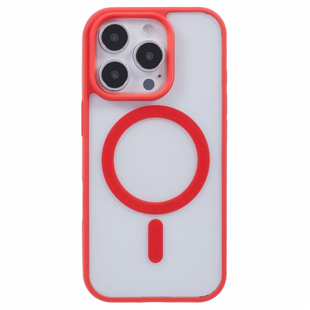 For iPhone 16 Pro Max Case Compatible with MagSafe Shockproof PC+TPU Clear Phone Cover