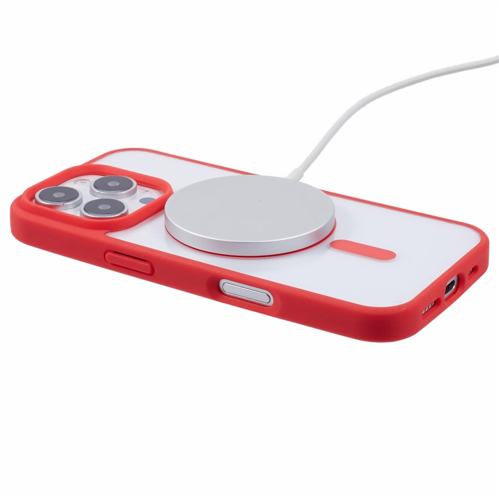 For iPhone 16 Pro Max Case Compatible with MagSafe Shockproof PC+TPU Clear Phone Cover