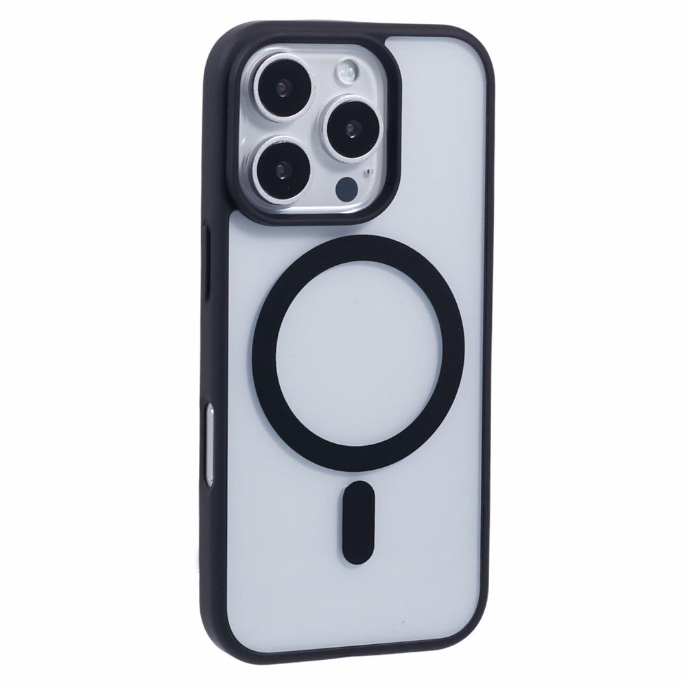 For iPhone 16 Pro Max Case Compatible with MagSafe Shockproof PC+TPU Clear Phone Cover