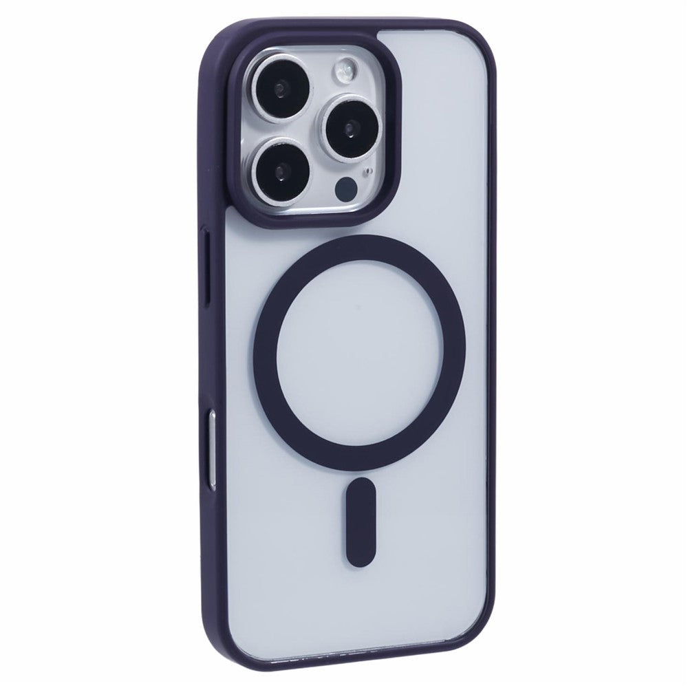 For iPhone 16 Pro Max Case Compatible with MagSafe Shockproof PC+TPU Clear Phone Cover