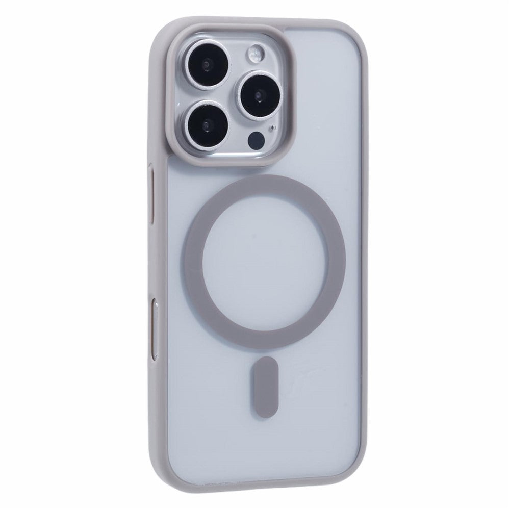 For iPhone 16 Pro Max Case Compatible with MagSafe Shockproof PC+TPU Clear Phone Cover