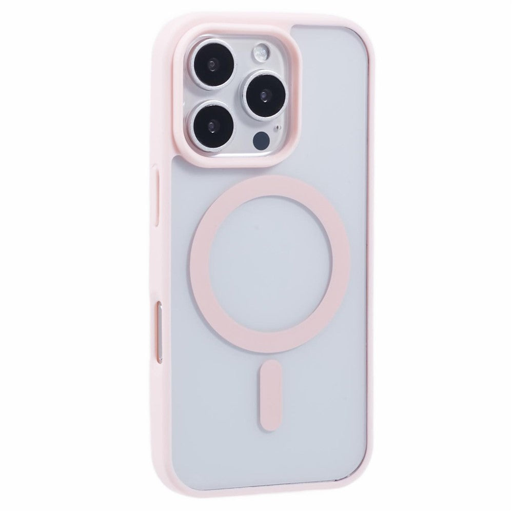 For iPhone 16 Pro Max Case Compatible with MagSafe Shockproof PC+TPU Clear Phone Cover