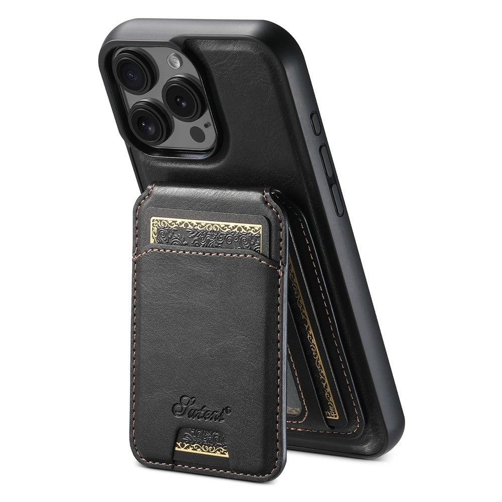 SUTENI H15 For iPhone 16 Pro Max Magnetic Case Detachable Card Holder Phone Cover