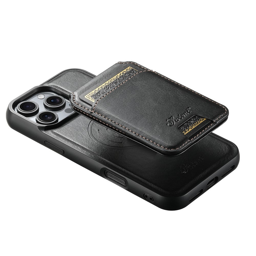 SUTENI H15 For iPhone 16 Pro Max Magnetic Case Detachable Card Holder Phone Cover