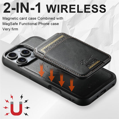 SUTENI H15 For iPhone 16 Pro Max Magnetic Case Detachable Card Holder Phone Cover