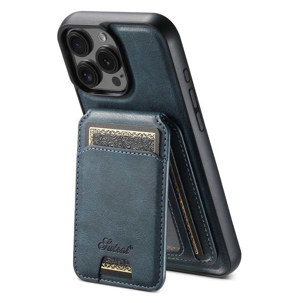 SUTENI H15 For iPhone 16 Pro Max Magnetic Case Detachable Card Holder Phone Cover