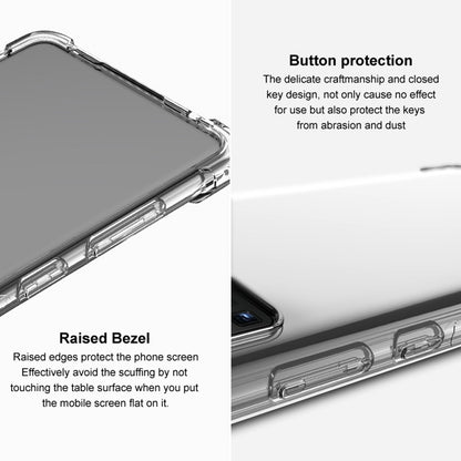 IMAK For iPhone 14 Plus Flexible TPU Clear Phone Back Cover Four Corners Airbag Anti-drop Case