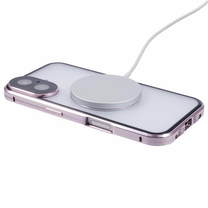 For iPhone 16 Case Double Sides Tempered Glass Phone Cover Compatible with MagSafe Full Protector