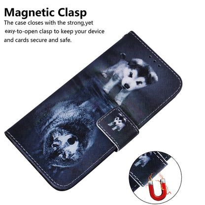 For Samsung Galaxy S25 Ultra Wallet Case Pattern Print Leather Phone Cover