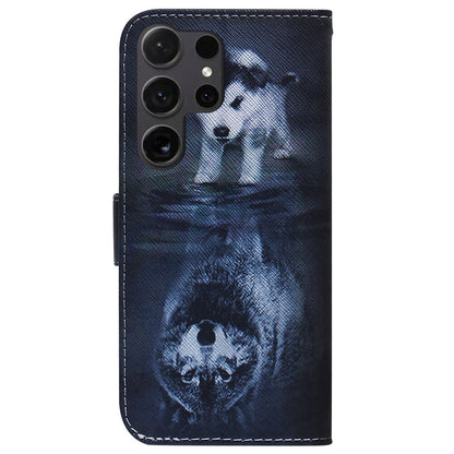 For Samsung Galaxy S25 Ultra Wallet Case Pattern Print Leather Phone Cover