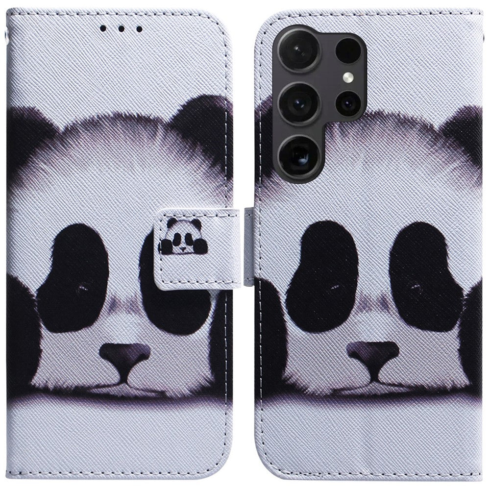 For Samsung Galaxy S25 Ultra Wallet Case Pattern Print Leather Phone Cover