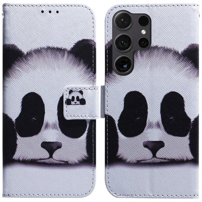 For Samsung Galaxy S25 Ultra Wallet Case Pattern Print Leather Phone Cover
