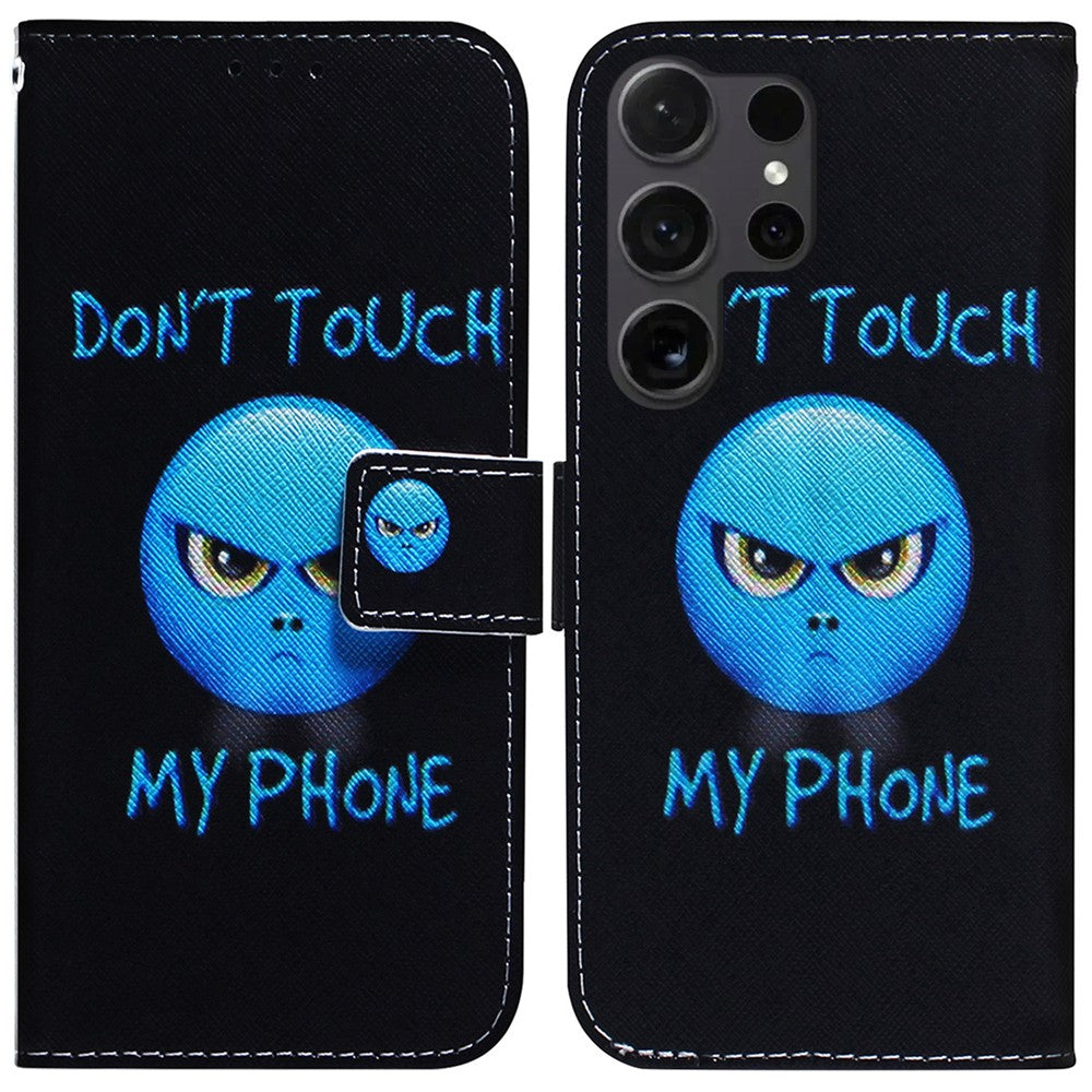 For Samsung Galaxy S25 Ultra Wallet Case Pattern Print Leather Phone Cover