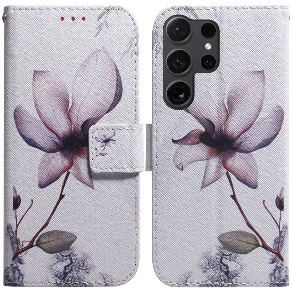 For Samsung Galaxy S25 Ultra Wallet Case Pattern Print Leather Phone Cover