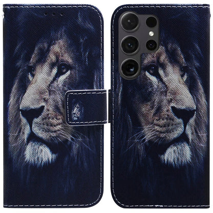 For Samsung Galaxy S25 Ultra Wallet Case Pattern Print Leather Phone Cover