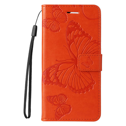 For Samsung Galaxy S25 Ultra Wallet Case Floral Butterfly Imprinted Leather Phone Cover Stand