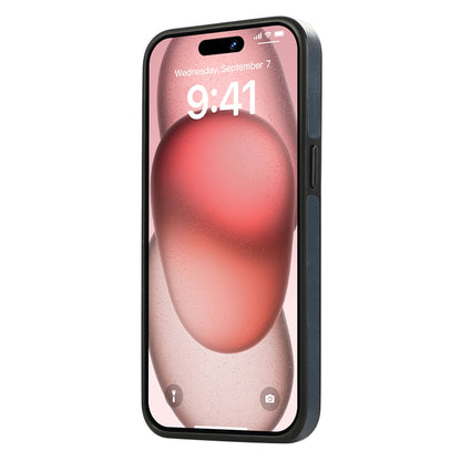 For iPhone 14 Pro PU Leather Back Case Card Holder Kickstand Phone Cover with Wrist Strap