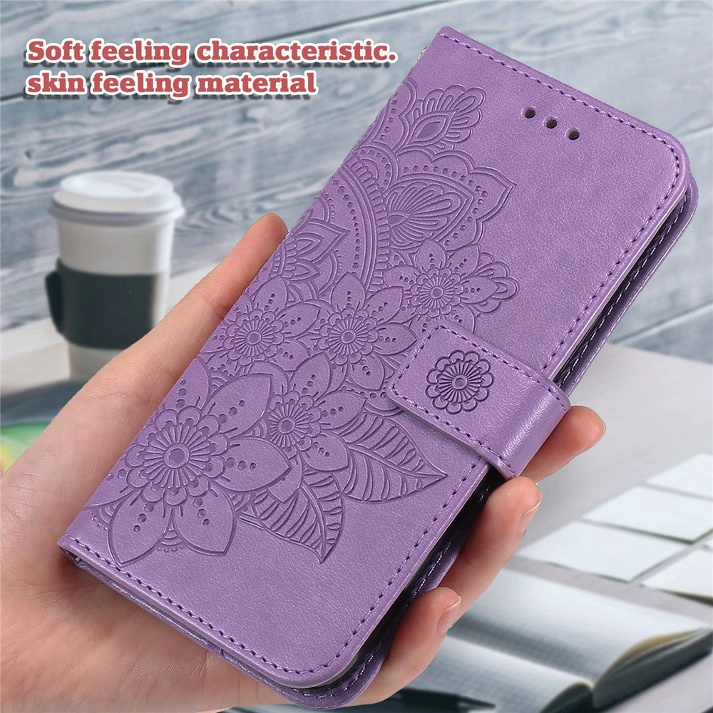 For Samsung Galaxy S25 Ultra Case Floral Pattern PU Leather Wallet Stand Phone Cover