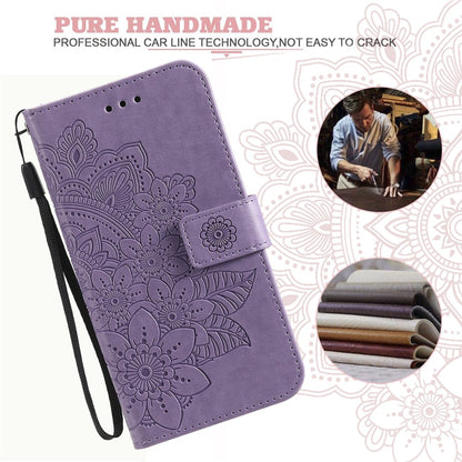 For Samsung Galaxy S25 Ultra Case Floral Pattern PU Leather Wallet Stand Phone Cover
